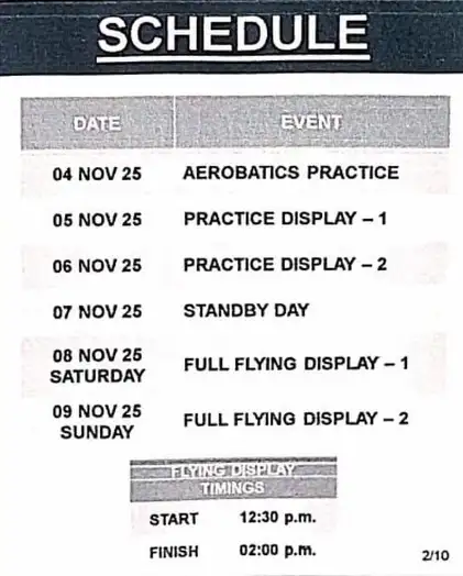 Air show guwahati time