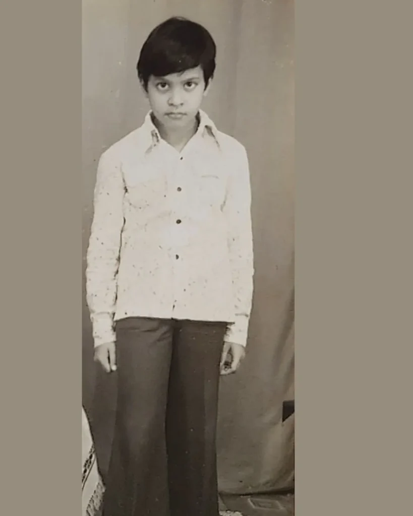 Himanta biswa sarma childhood image